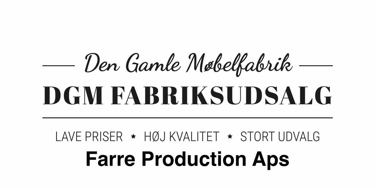 Bannerbillede for den gamle møbelfabrik / Farre Production ApS