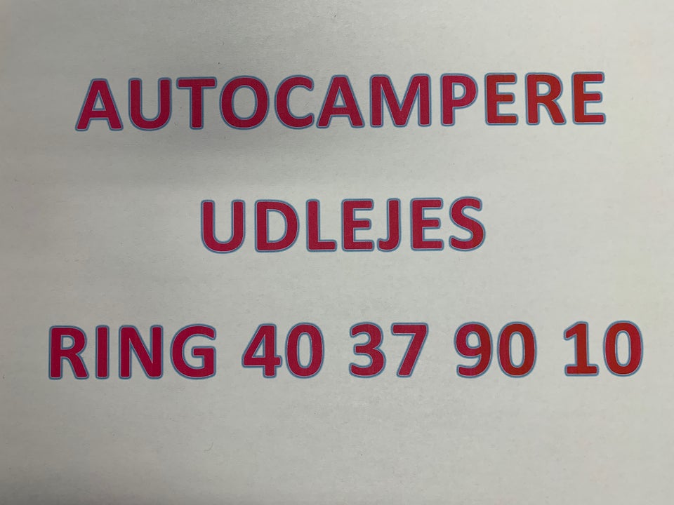 Udlejning af autocamper