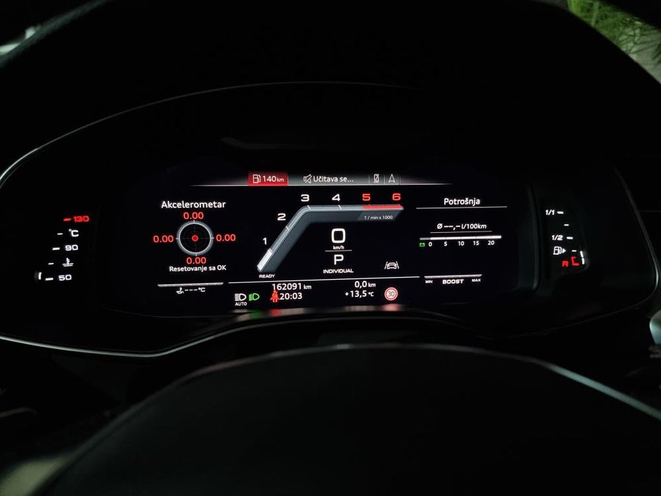 Audi Virtual Cockpit Sports Layout