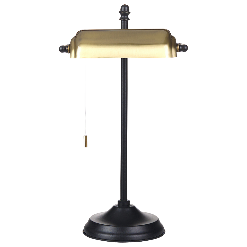 Skrivebordslampe guld/sort jern H 52 cm MARAVAL