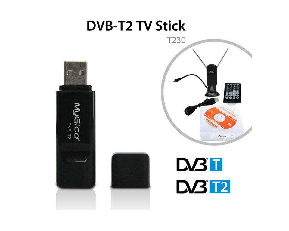 DVB-T2 TV-tuner til PC eller Android