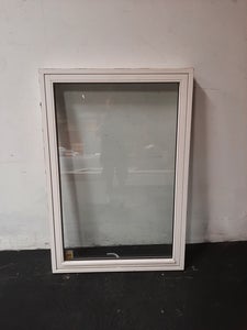 Topstyret vindue, træ, 1060x115x1550mm, hvid