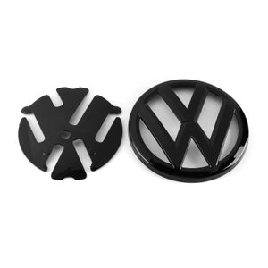 VW Golf 7 VII Facelift Front & Heck Emblem Schwarz Black Zeichen Logo  R-Line ACC