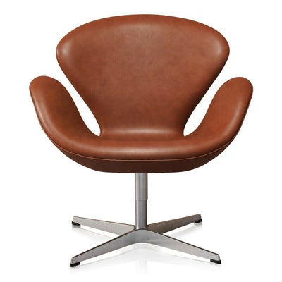 Arne Jacobsen Svanen Classic Brandy Semi Anilin dba.dk K b og