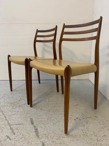 Spisebordsstole, palisander, design Niels Otto Møller