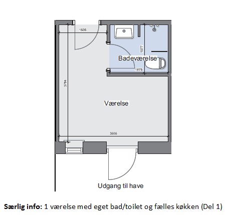 1 værelses lejlighed i Aalborg 9000 på 34 kvm