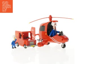 Postmand Per legetøjshelikopter og bil med figurer (str. 26 x 16 x 18 cm og 1...