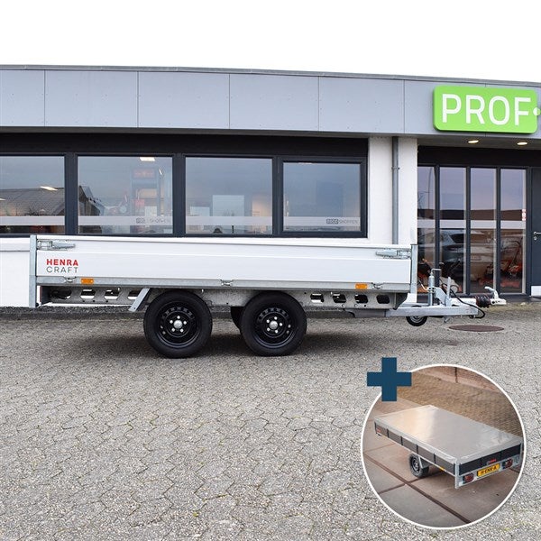 Henra Platformtrailer 1.800 kg Dobbeltakslet ink...