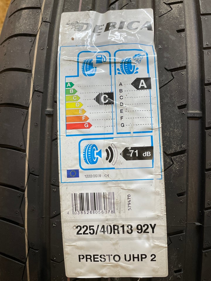 Sommerdæk 225/40 R18 