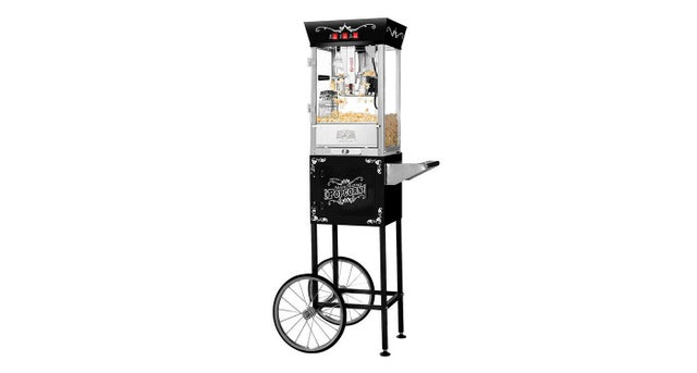 Popcornmaskine Fabriksny, Popcornmaskine, i elegant retro…