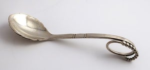 Georg Jensen. Sølvbestik (925).  Marmeladeske. Model 41. Læn