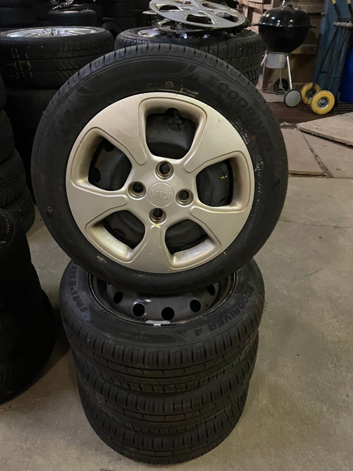 14” Kia Picanto fælge. Med nye sommerdæk. Incl t...