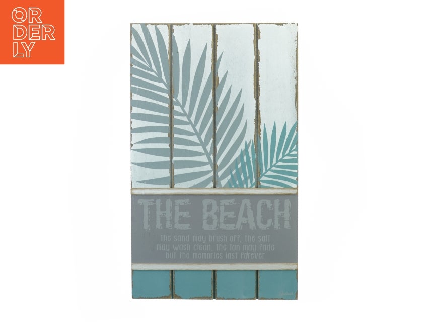 Skilt, The Beach fra Splosh (str. 40 x 24 cm)