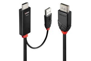 Lindy HDMI til DisplayPort kabel | 1 meter