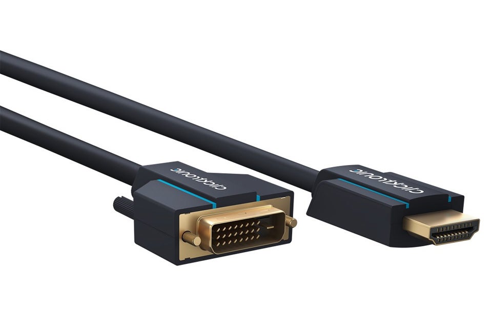 Clicktronic DVI - HDMI kabel - 3,00 meter – dba.dk – Salg af Nyt og Brugt