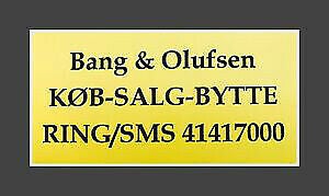 KØB-SALG-BYTTE AF BANG & OLUFSEN (B&O) RING NU 4...