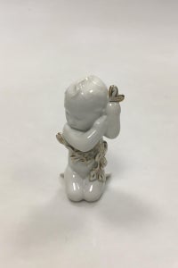 Bing og Grøndahl Blanc de Chine Figur af Havbarn med tang VI SENDER