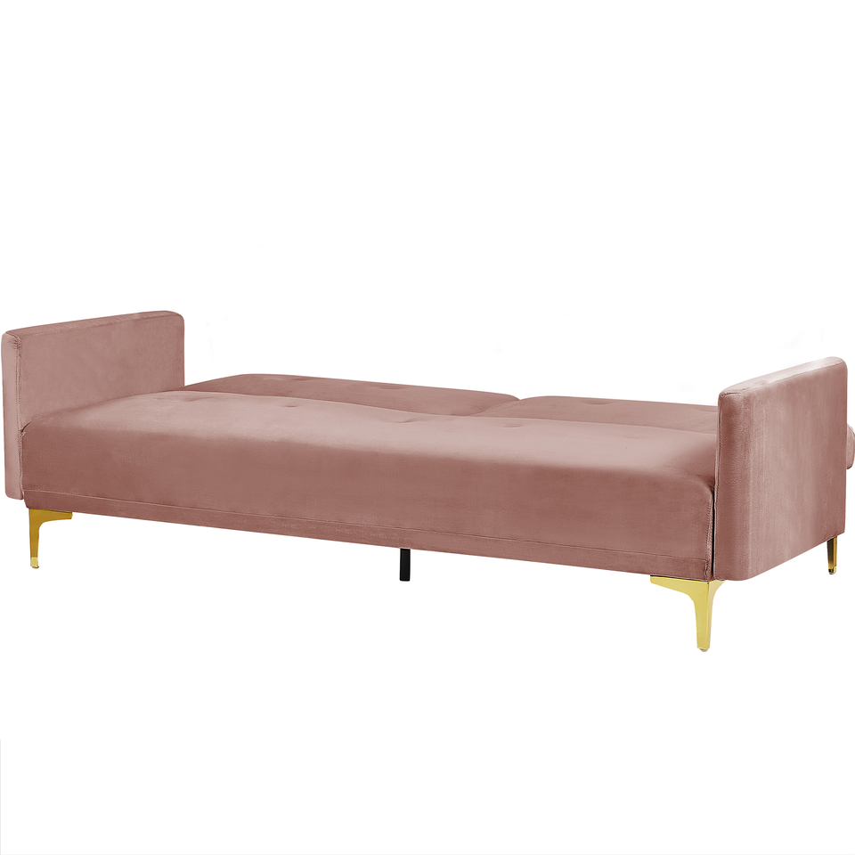 Sovesofa LUCAN Lyserød Velour