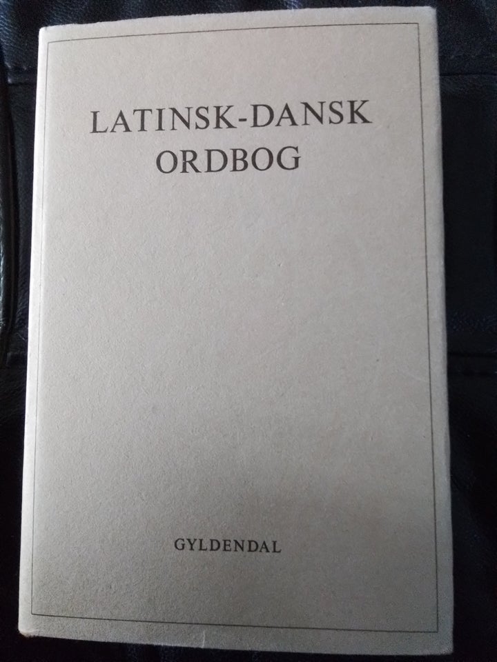 Latinsk dansk ordbog 