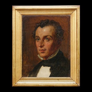 Wilhelm Marstrand, 1810-73: Skitse til parti af maleriet "Fr
