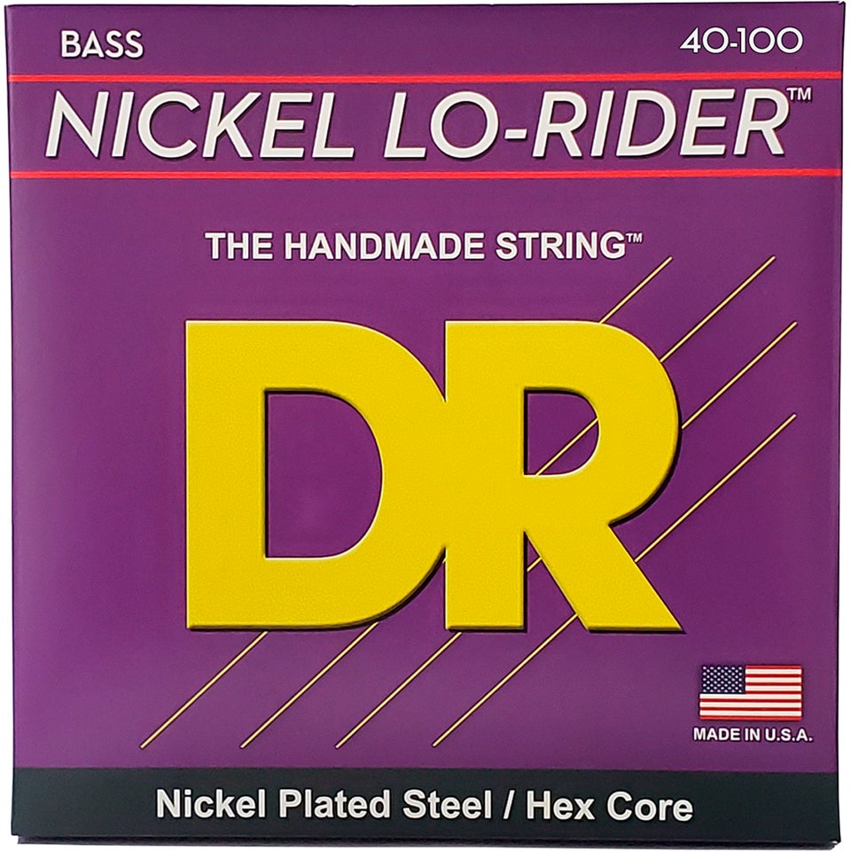 DR Strings NLH-40 Nickel Lo-Rider bas-strenge, 0...