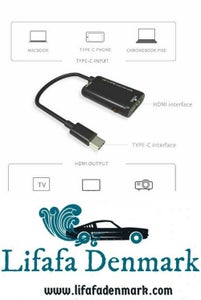MICRO USB-C MHL TYPE C TIL HDMI HDTV KABELADAPTER TIL ANDROID SMART PHONE TABLET