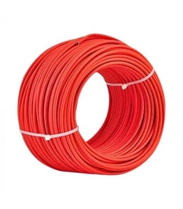 Rødt power kabel - 4mm, godkendt 100 meter