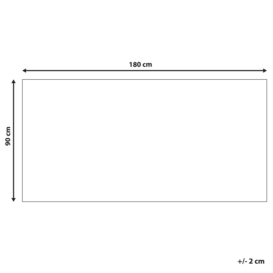 Udendørs tæppe sort/hvid polypropylen 90x180 cm...