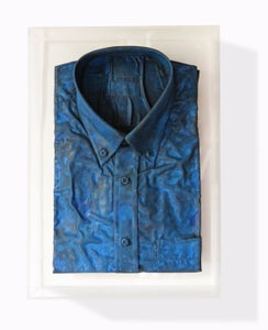 Francesco Alpigiano - Camisa Blue, Bassorilievo, opera unica