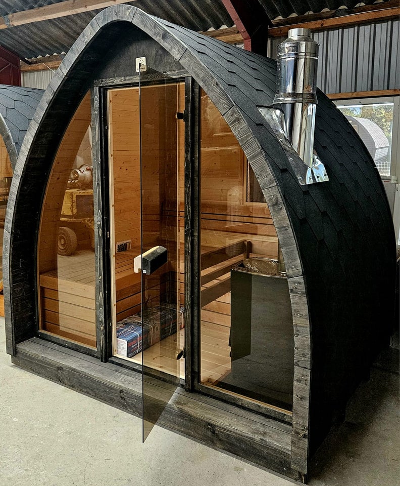 (Påske Tilbud) Arkformet 200cm lang sauna til 4-...