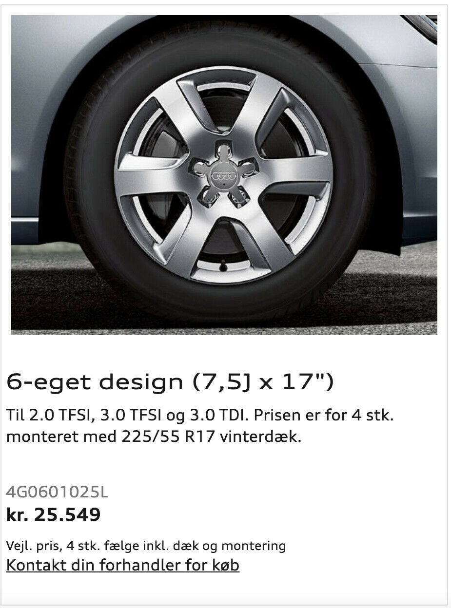 Bør lungebetændelse kommentator Audi - Originale - Alufælge... - dba.dk - Køb og Salg af Nyt og Brugt