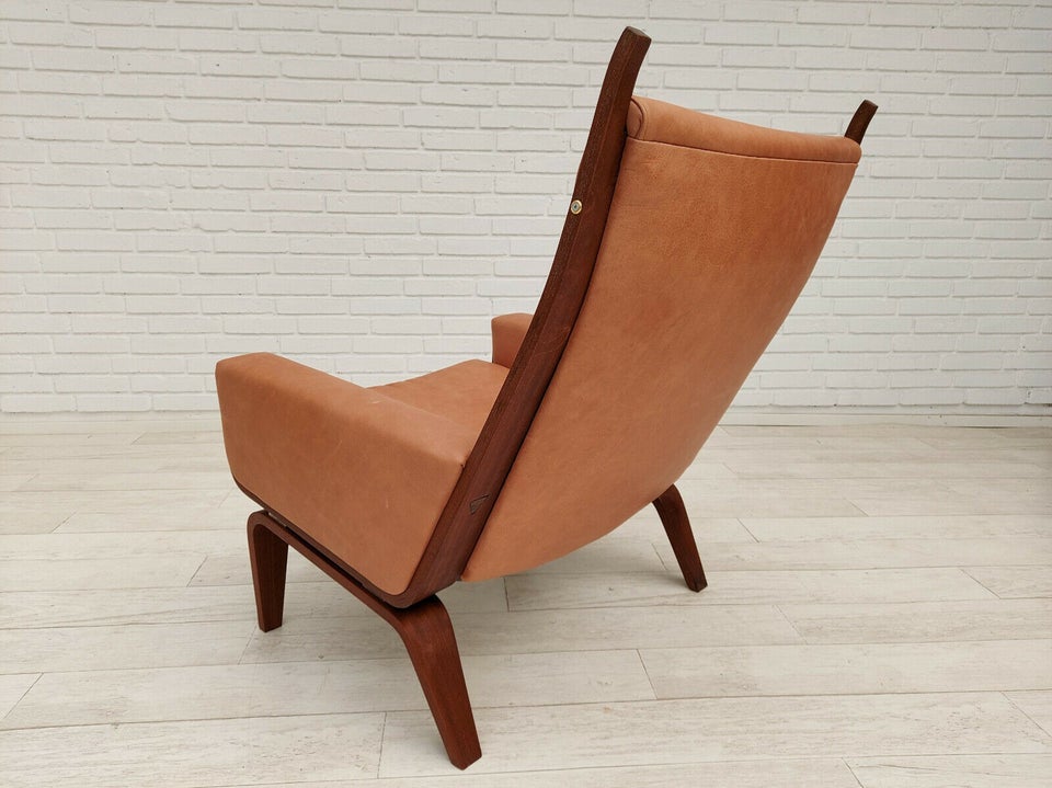 H.J.Wegner, GE 501a, mahogni træ, 70erne, læder,...