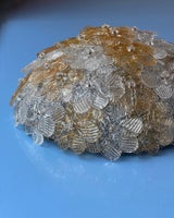 Vintage clear/golden Murano flower ceiling/wall...
