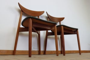 Sæt på 2 spisebordsstole af Harry Østergaard i teaktræ