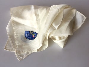 Art Deco silke lommetørklæder