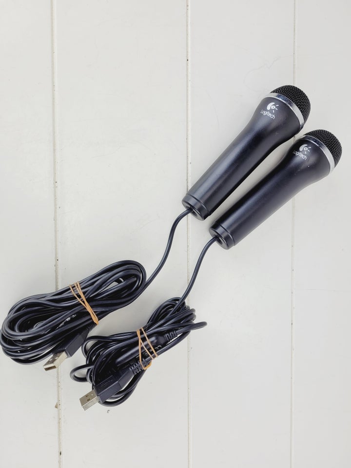 ⭐️ 2 stk Mikrofoner fra Logitech - E-UR20 USB ti...