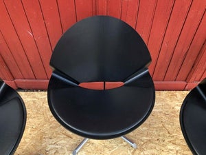 Spritny vintage læder loungestol