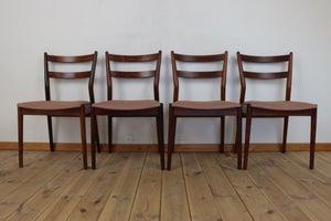 Sæt på 4 vintage spisebordsstole – design: Arne Vodder for Sibast