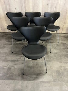 Arne Jacobsen syver stole nypolstret pris 6 stk