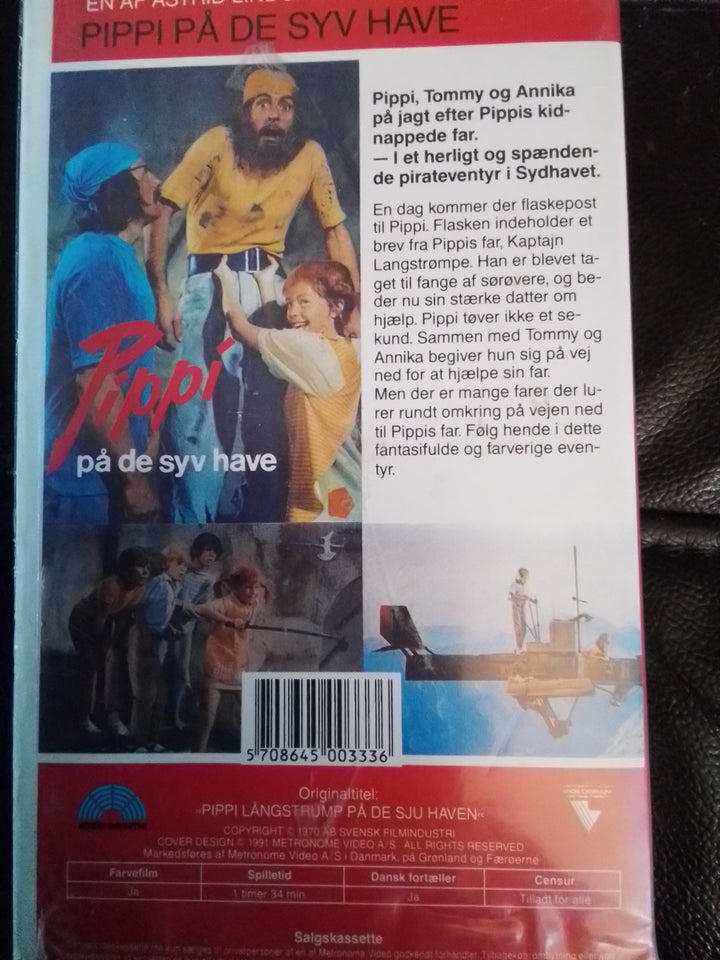 Pippi på de syv have vhs