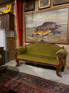 Mahogni sofa, sen Empire ca. 1840