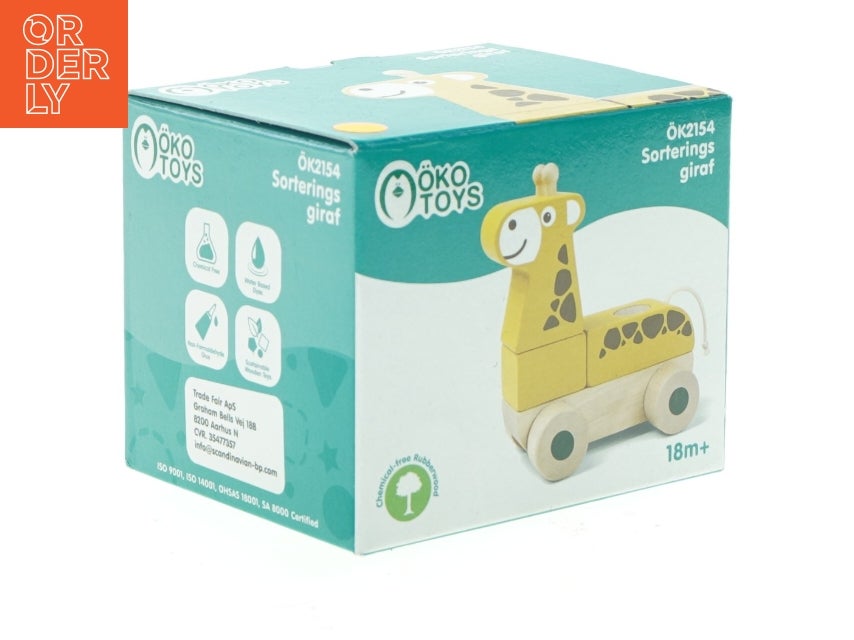 Øko Toys Træ Giraf Sorteringsspil fra Øko Toys (...