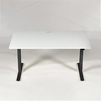 Hæve-/sænkebord 160 x 80 cm - hvid laminat