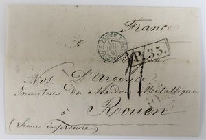 Brev fra Moscow, Rusland. 22.06.1861 til Rouen, Frankrig. St