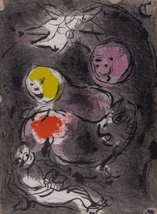 Marc Chagall (1887-1985) - La Bible : Le Prophète Daniel avec les lions