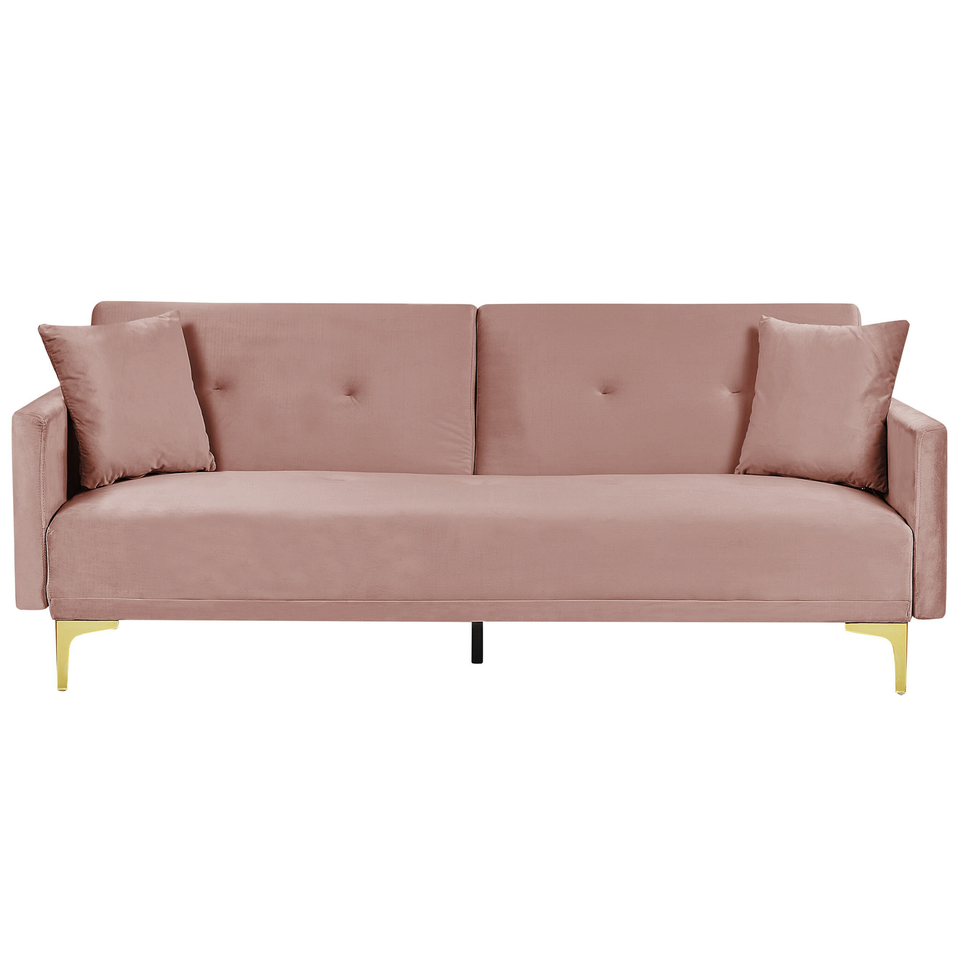 Sovesofa LUCAN Lyserød Velour