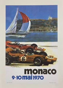 Michael Turner - MONACO - 9/10 mai 1970 (linen backed on canvas) - 1970‹erne