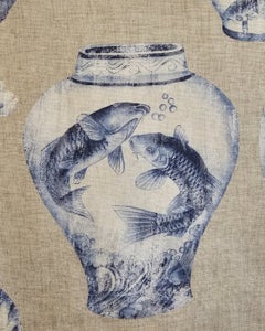 Eksklusivt orientalsk stof med antikke vaser -300x280cm- Artmaison kunstneris...