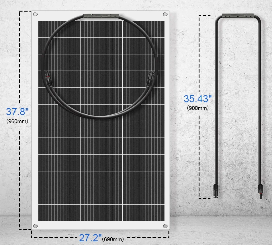 130W Fleksibelt solpanel