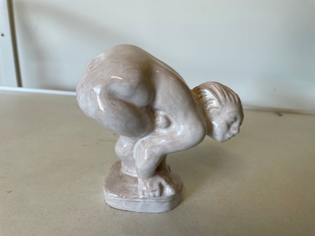 Keramikfigur, CN, 48, Kvindefigur i keramik. Nøgen…